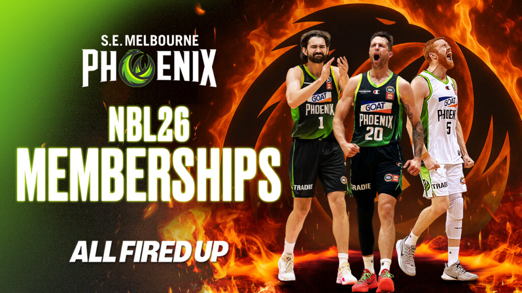 S.E. Melbourne Phoenix NBL26 Memberships. All fired up.