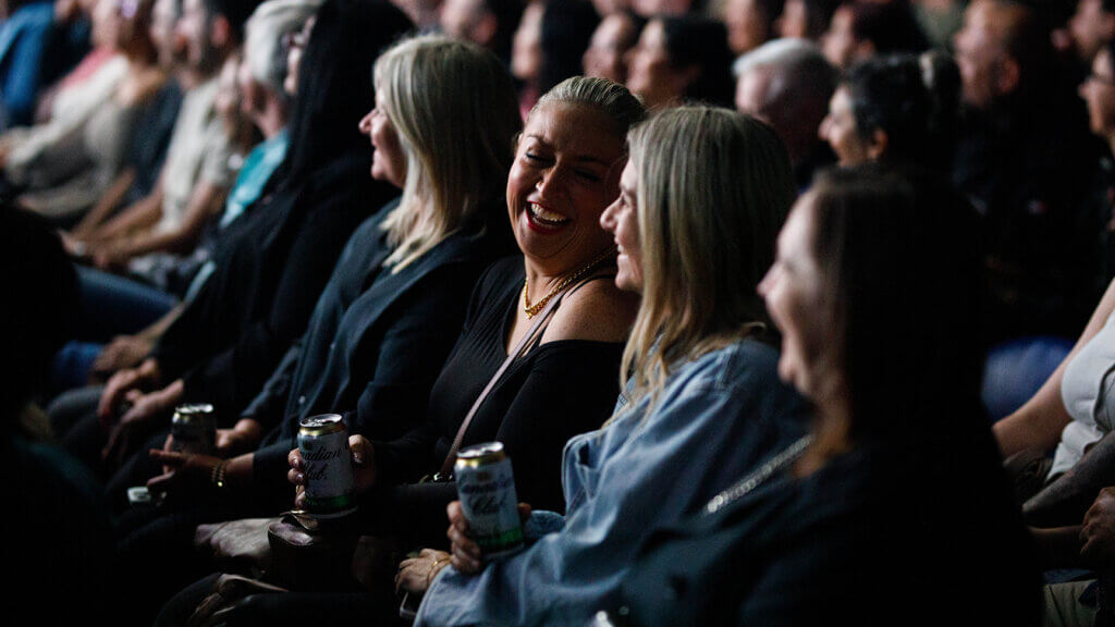 Image of fans enjoying a show at Rod Laver Arena.